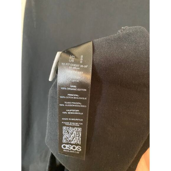 asos womens workout tank top small muscle tank black - Picture 4 of 4